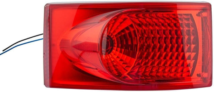 HELLA - Nebelschlussleuchte - Halogen - 24/12V - Einbau - Lichtscheibenfarbe: rot - Stecker: Flachst