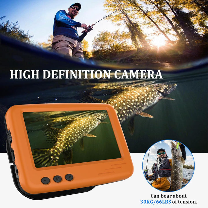 Unterwasserkamera Angeln Fishfinder, Fish Finder Kamera mit 4.3 Zoll IPS Display und 15m Kabel, Wass
