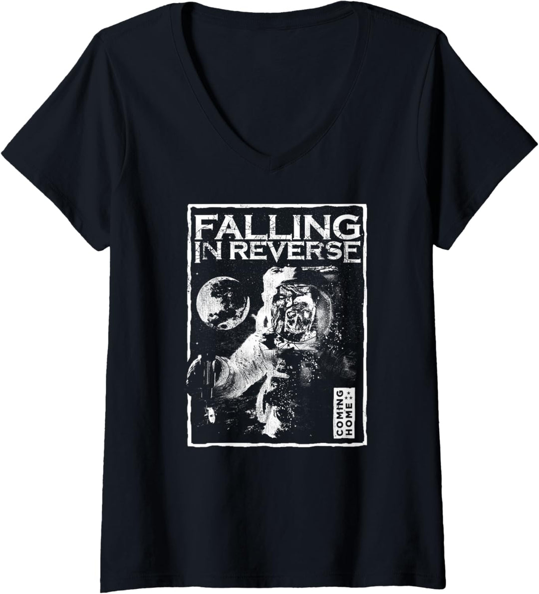 Falling In Reverse - Official Merchandise - Spacewalk T-Shirt mit V-Ausschnitt