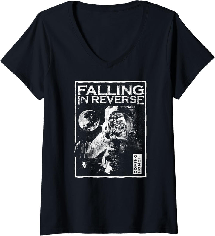 Falling In Reverse - Official Merchandise - Spacewalk T-Shirt mit V-Ausschnitt