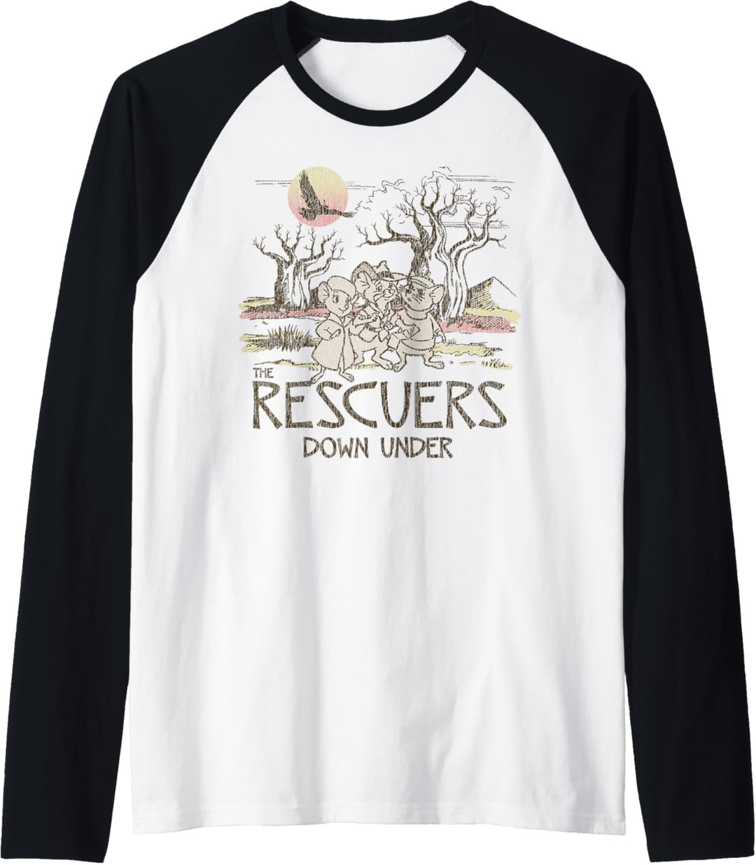 Disney Rescuers Down Under Adventure Mice Raglan