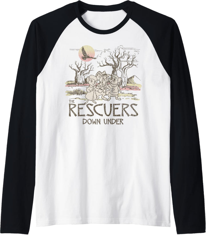 Disney Rescuers Down Under Adventure Mice Raglan