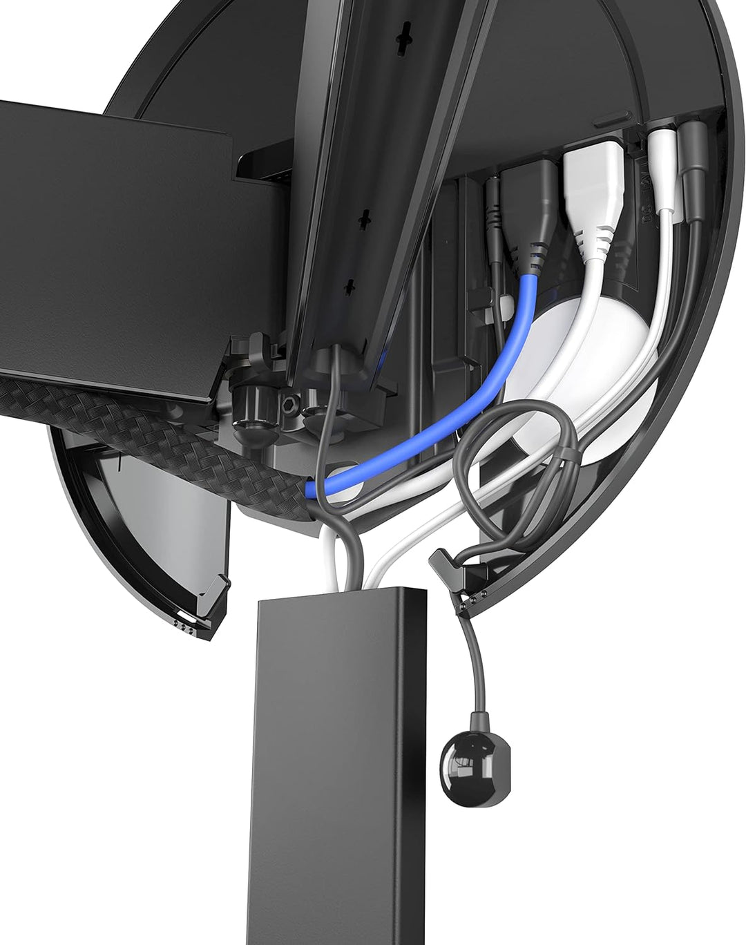 Vogels TVA 7000 Kabelkanal Schwarz, Bis zu 6 Kabel, Minimalen Abstand zur Wand nur 1.4 cm, Länge von