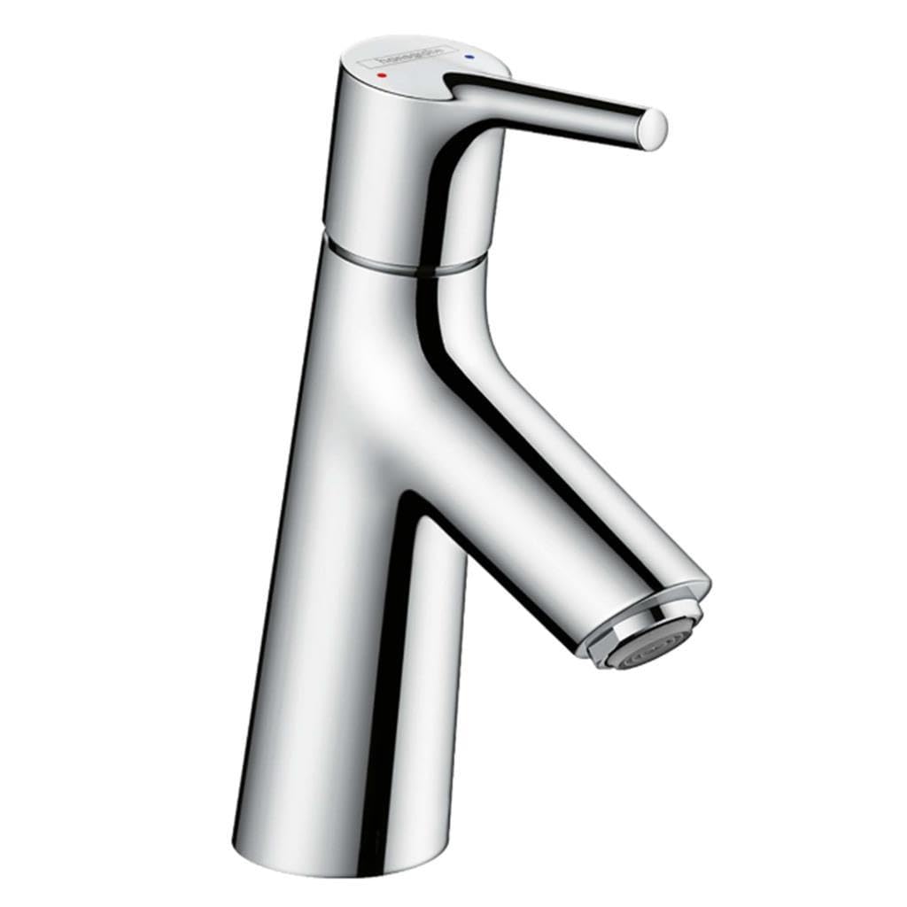 hansgrohe Wasserhahn Talis S (Armatur mit Auslauf Höhe 80mm und Zugstangen-Ablaufgarnitur) Chrom