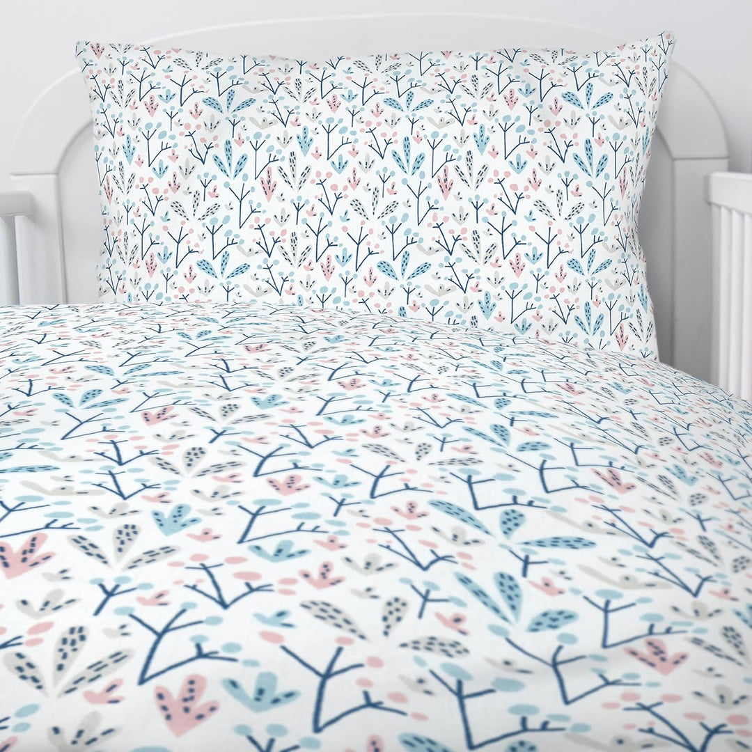 Amilian Kinderbettwäsche Kinder Bettwäsche Babybettwäsche für Baby Bettbezug 100 x 135 cm, Kopfkisse