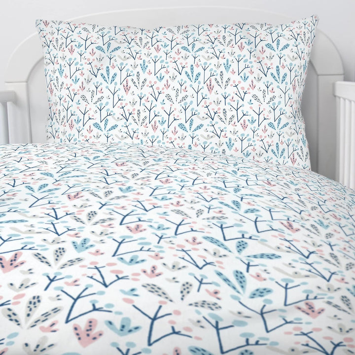 Amilian Kinderbettwäsche Kinder Bettwäsche Babybettwäsche für Baby Bettbezug 100 x 135 cm, Kopfkisse