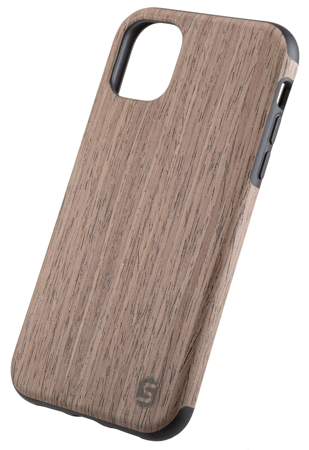 Sebastian Sturm Handyhülle „Maxi | Cover aus echtem Edel-Holz Black Walnut in Einer TPU-Hülle | Geei