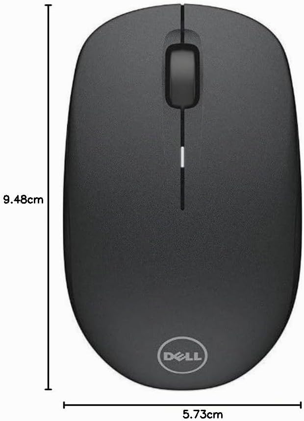 Dell, WM126, Wireless-Maus inkl. kabellosern USB Empfänger (kabellos, , 1000 dpi, optisch LED, 3 Tas