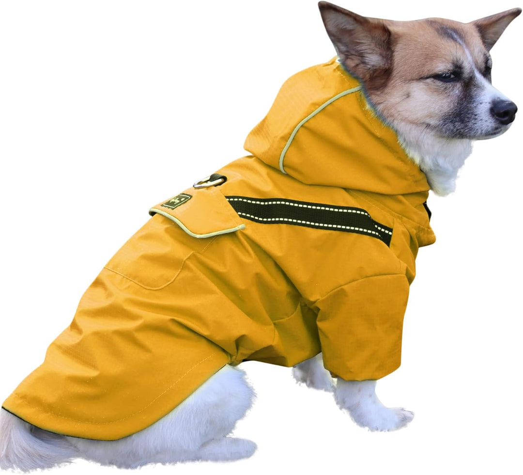 JoyDaog Premium-Hunde-Regenmantel mit Kapuze für extra kleine Hunde, Outdoor-Sport, wasserdichte Hun