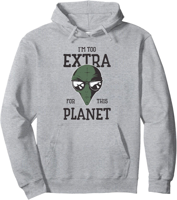 Alien Extraterrestrische Verschwörung Ufo Extrovert Alien Pullover Hoodie