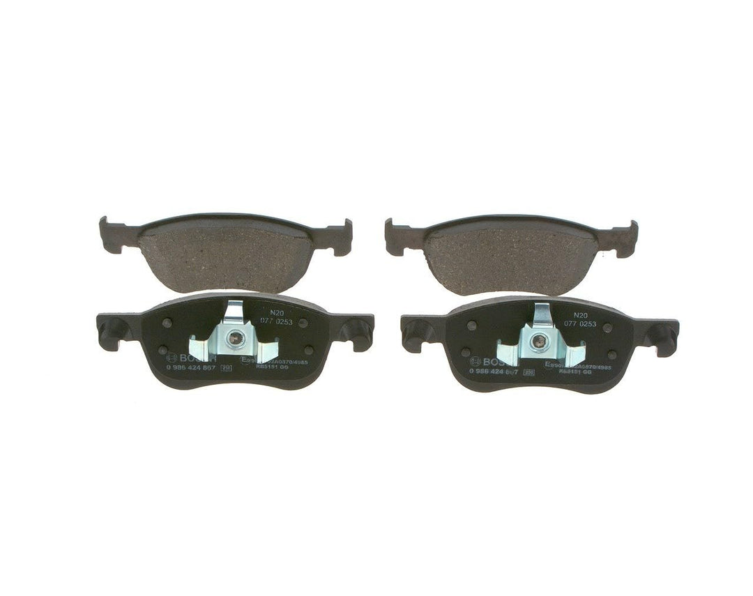 Bosch BP2490 Bremsbeläge - Vorderachse - ECE-R90 Zertifizierung - vier Bremsbeläge pro Set