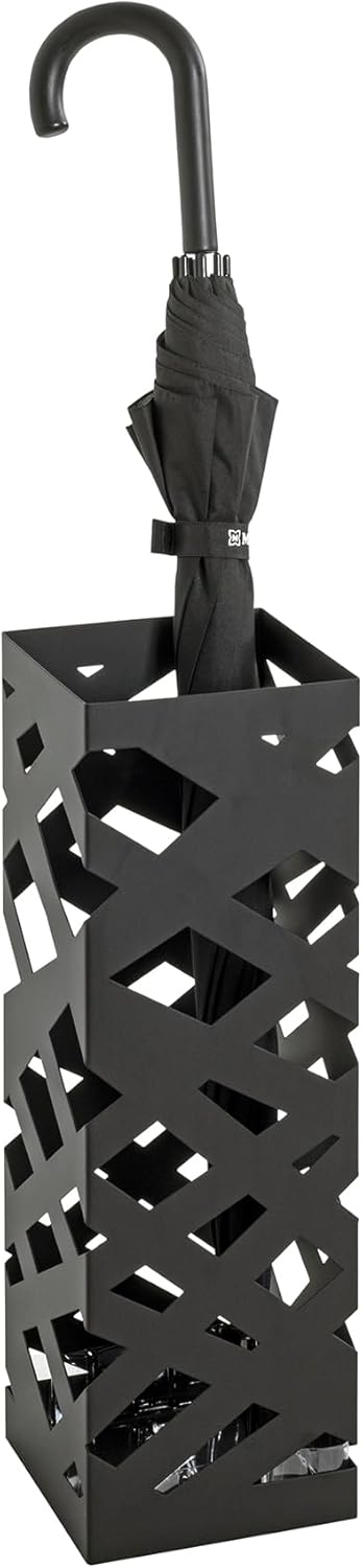 HAKU Möbel Schirmständer, Metall, schwarz, B 16 x T 16 x H 48 cm, Schwarz