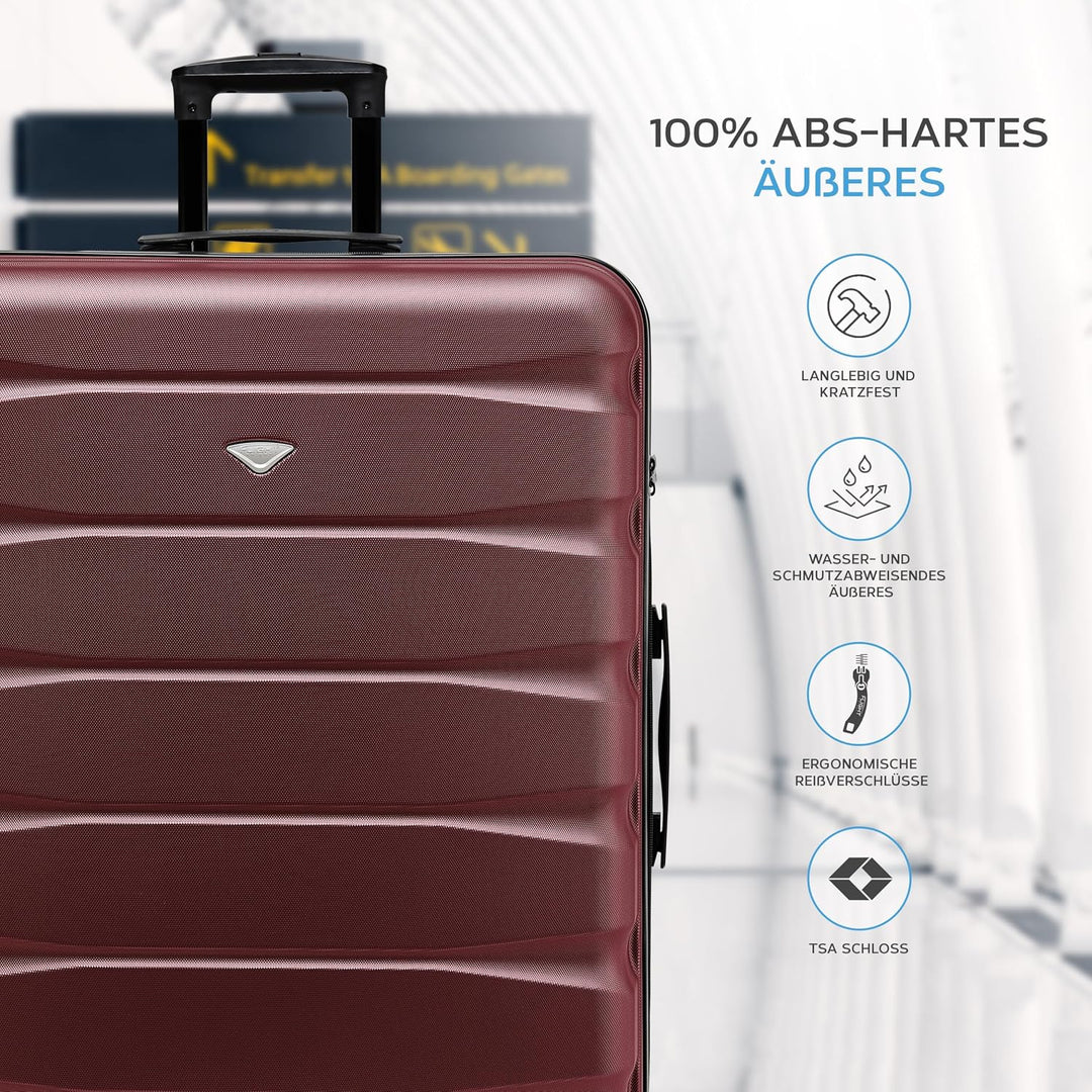 Flight Knight ABS-hartschalenkoffer Kabinen- Und Handgepackoptionen, Die Fur Uber 100 Fluggesellscha