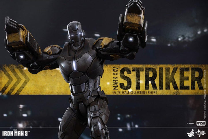 Hot Toys Massstab 1: 6 "Iron Man Mark xxv-Striker Movie Masterpiece Serie Figur (grau)