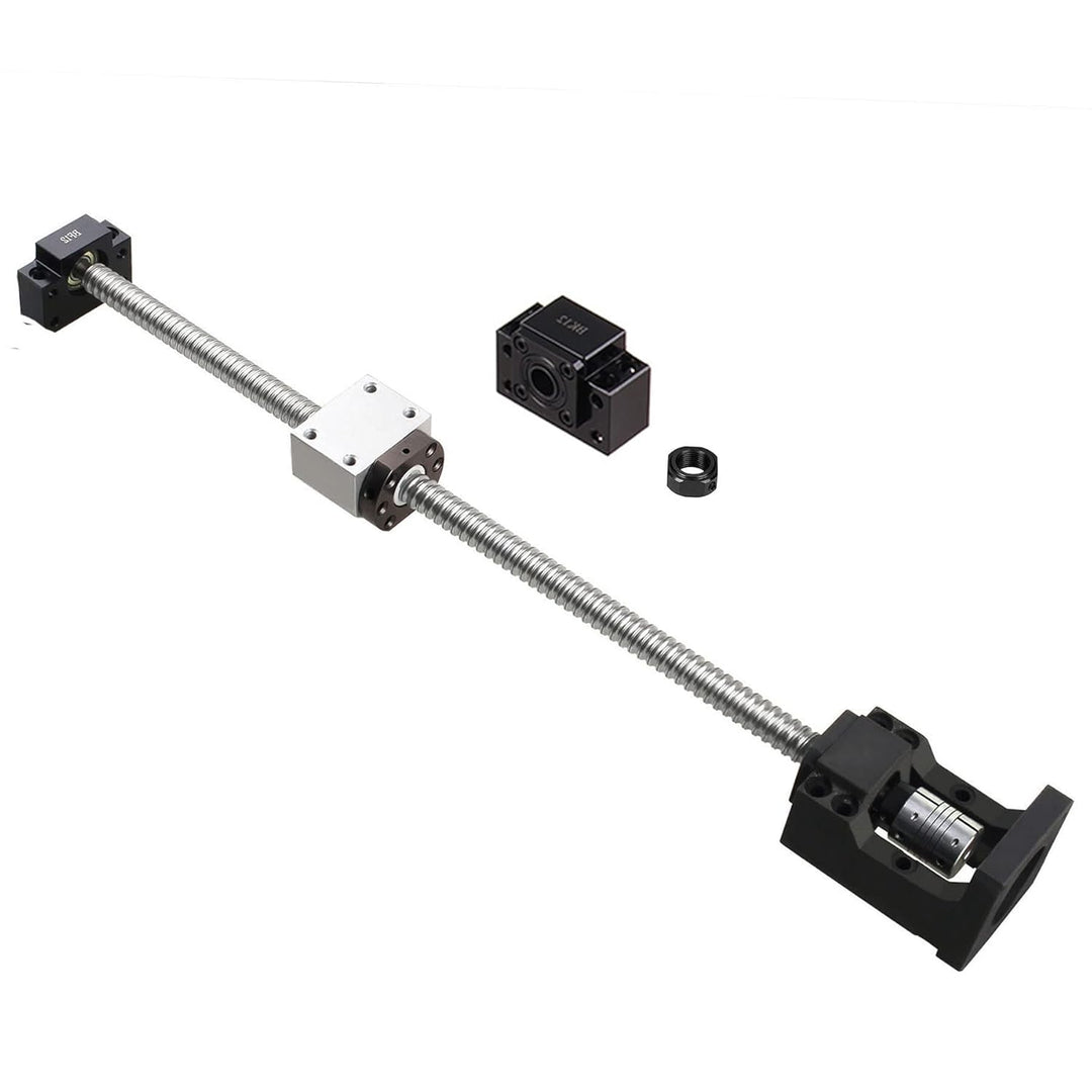 CNCYEAH SFU1605 1050 mm Kugelumlaufspindel RM1605 + Kugelgewindemutter mit BK12 / BF12 Unterstützung