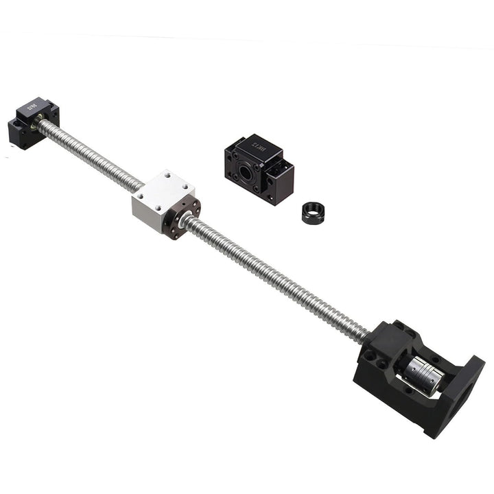CNCYEAH SFU1605 1050 mm Kugelumlaufspindel RM1605 + Kugelgewindemutter mit BK12 / BF12 Unterstützung