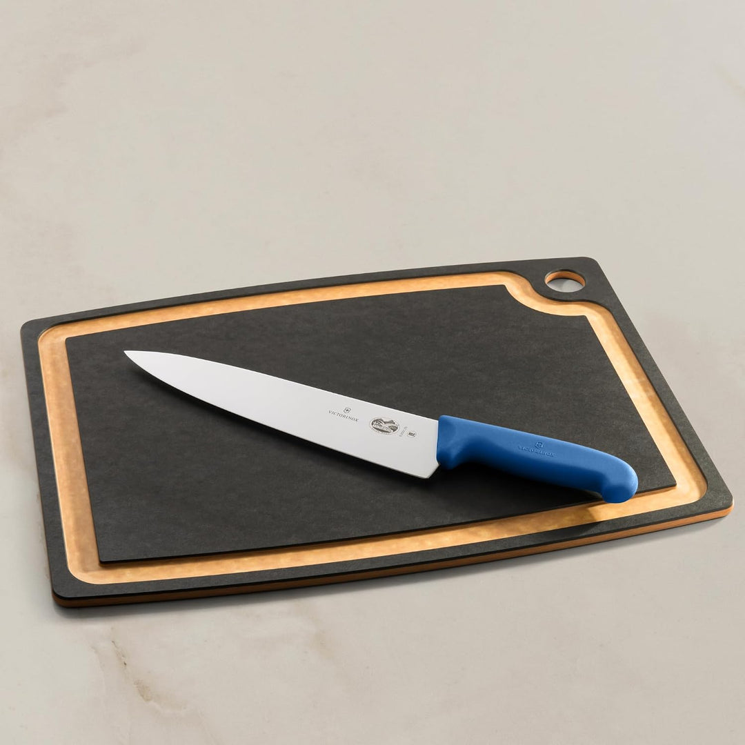 Victorinox Fibrox Kochmesser, Breites Universalmesser für Fleisch, Fisch, Gemüse und Kräuter, 25 cm,