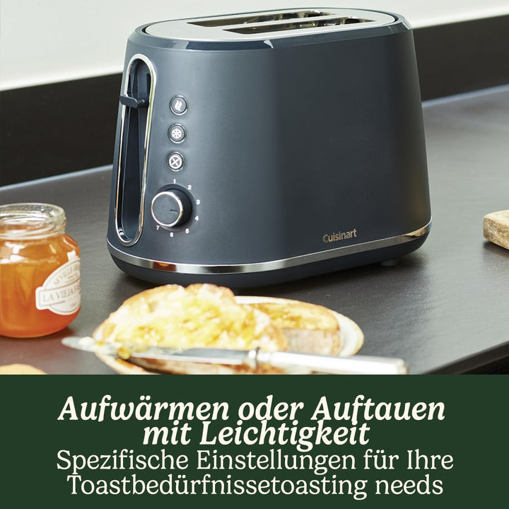 Cuisinart 2-Schlitz Toaster mit 7 Bräunungsstufen und extra breiten Schlitzen mit Selbstzentrierung