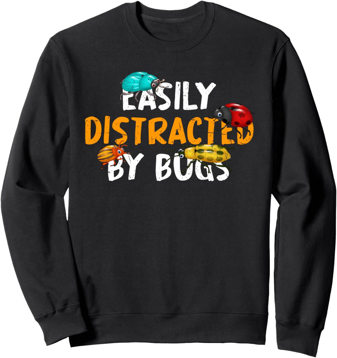 Leicht abgelenkt von Käfern Insekten Sammler Natur Käfer Sweatshirt
