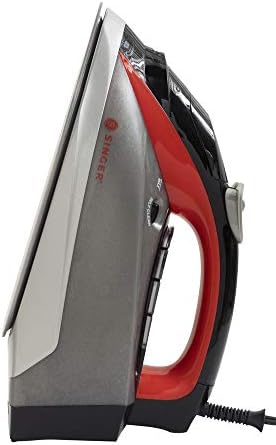 Singer 220435104 STEAMLOGIC Plus 7070 Dampfbuegeleisen Rot, Schwarz 3100W, Colour, S