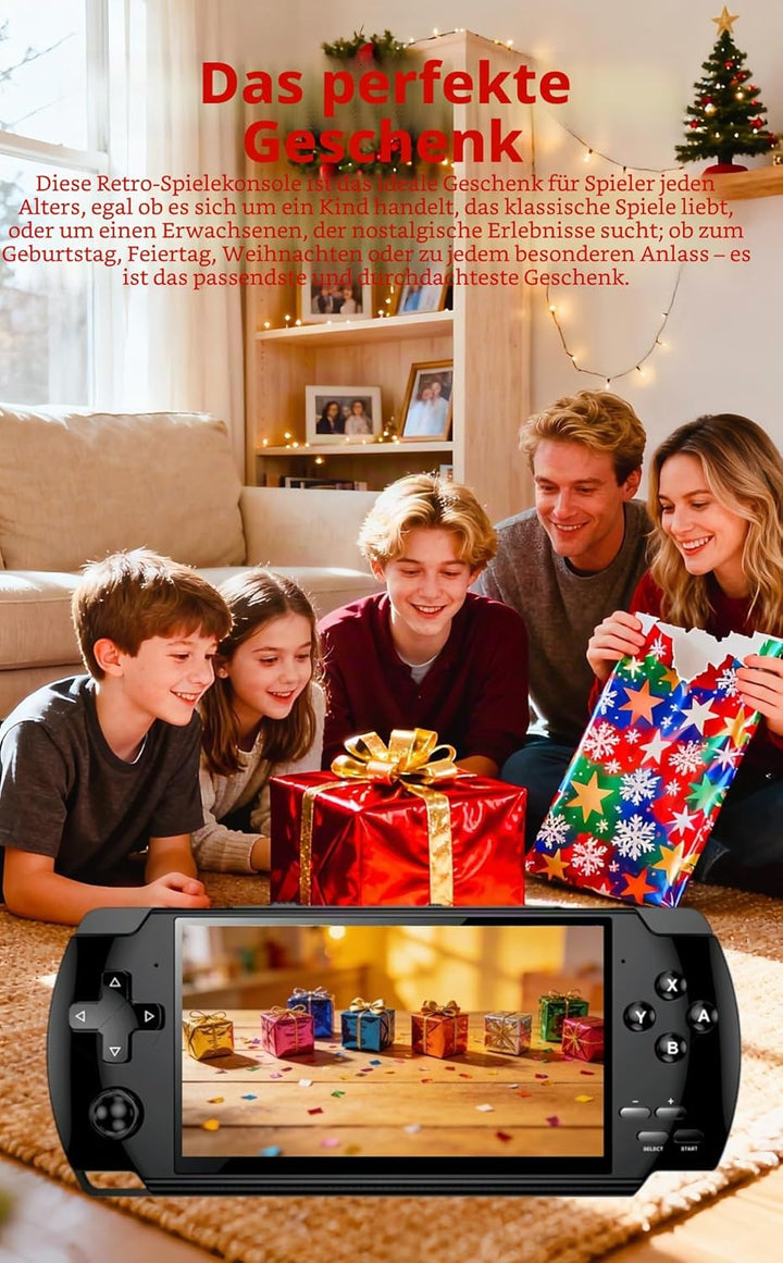 4,3-Zoll-Display, klassische Videospielkonsole, X6, Handheld-Konsole, Emulatoren, mehrere MP4-/MP3-P