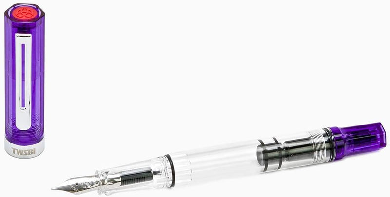 Twsbi Eco Transparent Purple Feder Stub 1.1 mm - Füllfederhalter