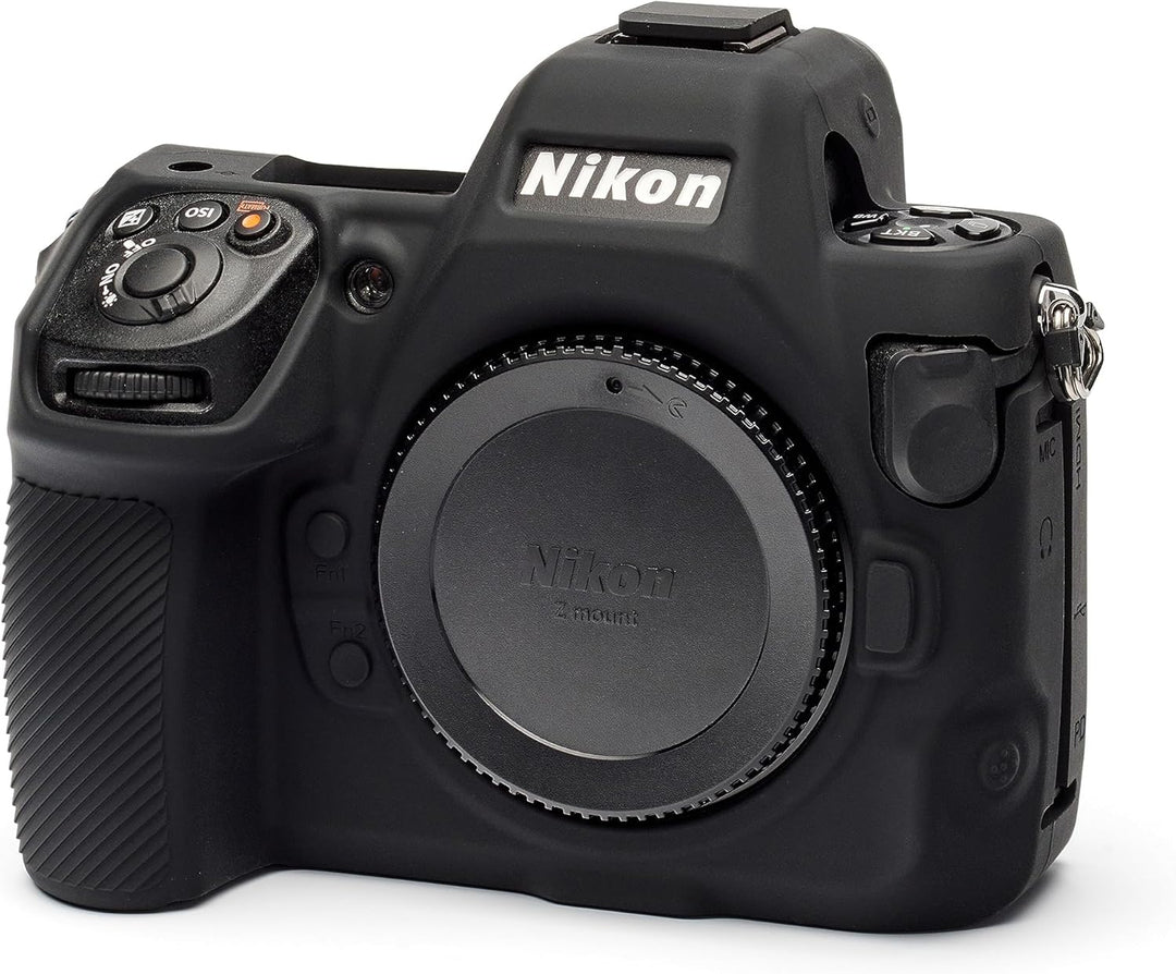 easyCover Silikon-Schutzhülle Kompatibel mit Nikon Z8 Mirrorless Camera. Schwarzes Schutzgehäuse., S