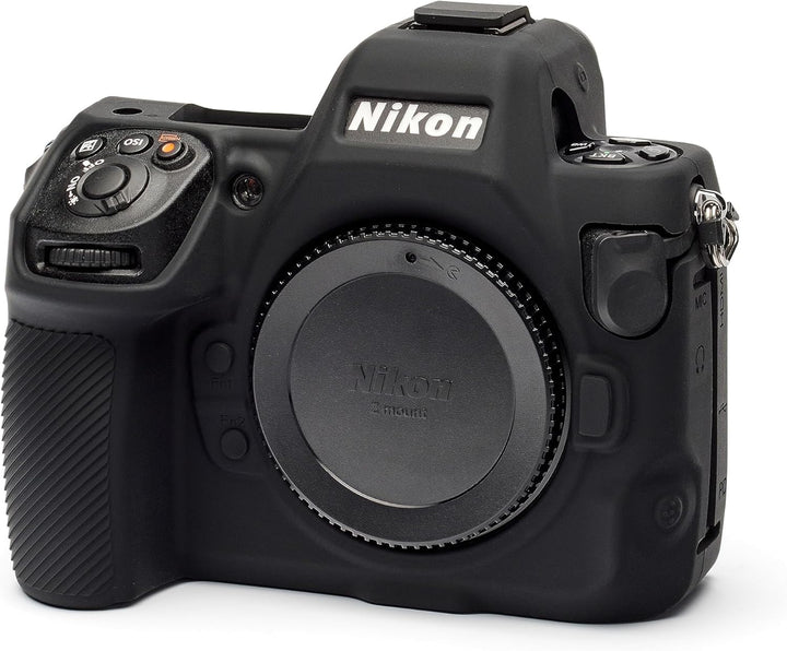 easyCover Silikon-Schutzhülle Kompatibel mit Nikon Z8 Mirrorless Camera. Schwarzes Schutzgehäuse., S