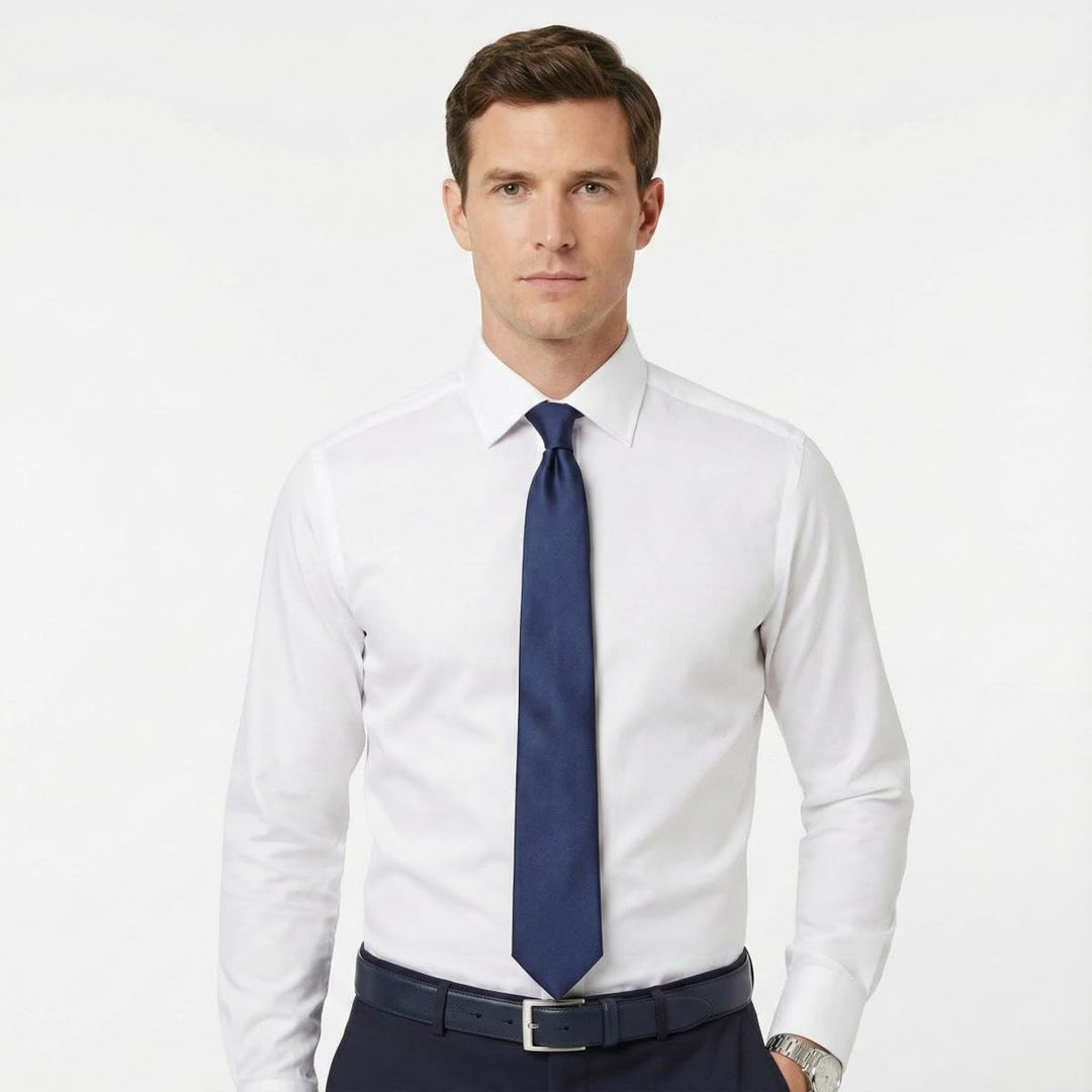 BELTINGER Hochwertiger Anzuggürtel aus Vollrindleder 3,0 cm | Bombierter Ledergürtel Herren 30mm | B