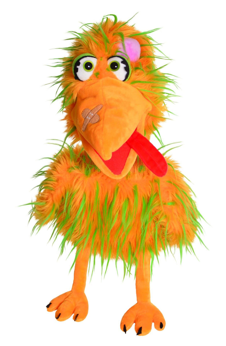 Living Puppets Bernie-Birdie Handpuppe Vogel, 44 cm, Weiche Materialien, ab 3 Jahre