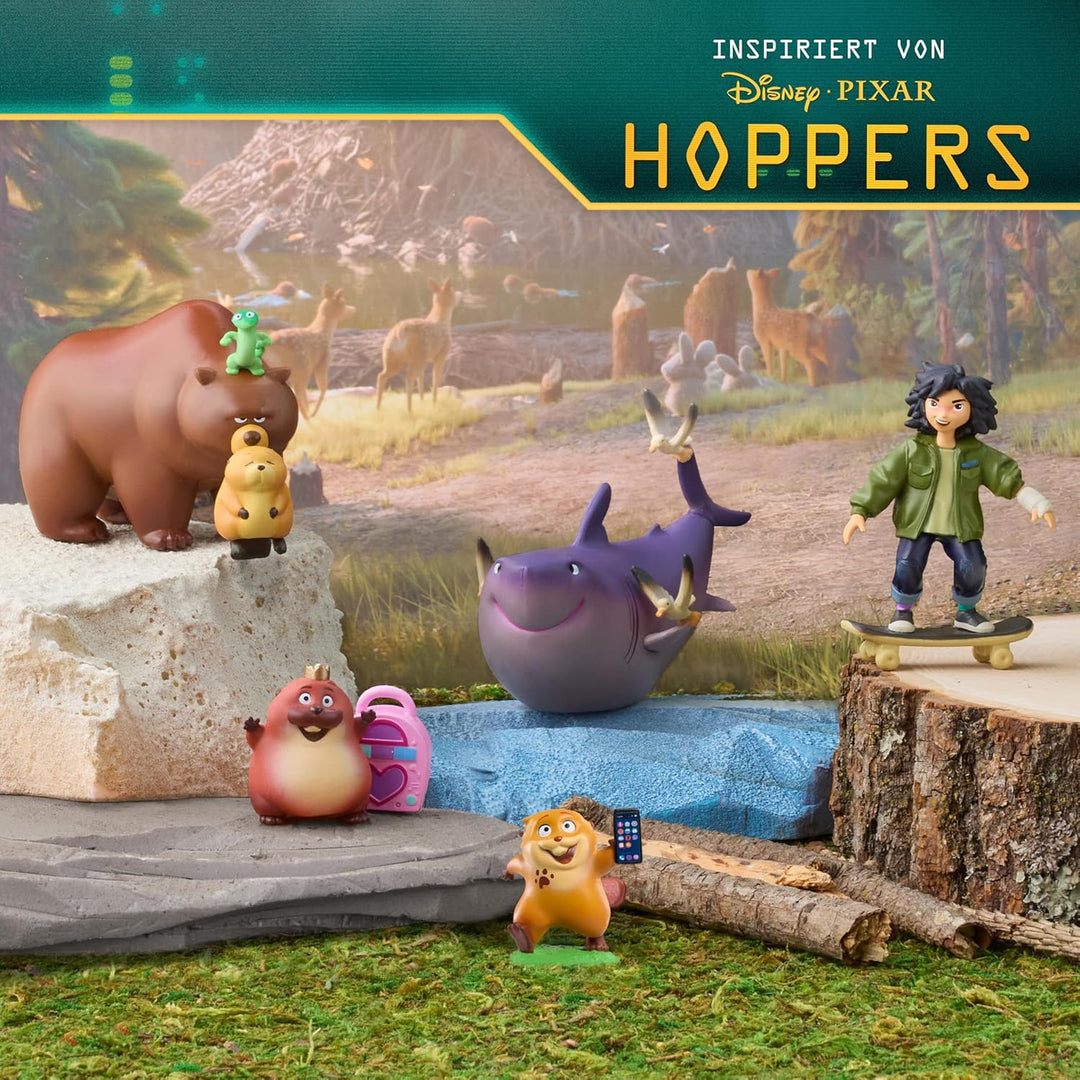Just Play Disney & Pixar Hoppers Sammelfigurenset, 5 Spielfiguren, Spielzeug für Fans & Kinder ab 3