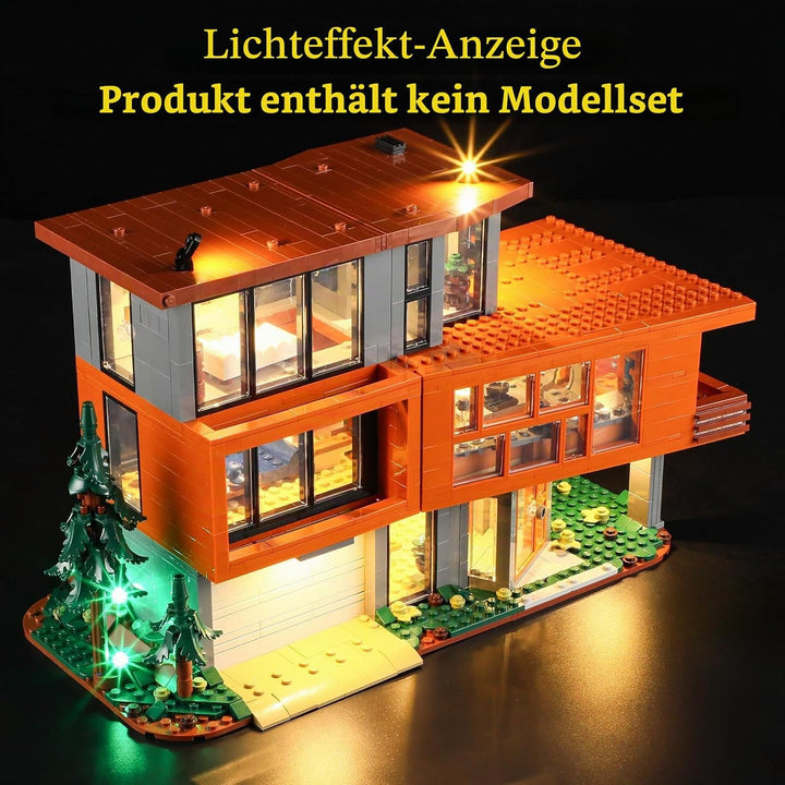 GEAMENT LED Licht-Set Kompatibel mit Lego Das Haus der Cullens aus Twilight Ideas 21354 Bausteine Mo