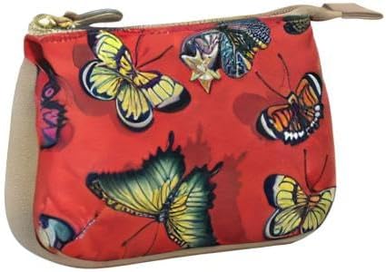 Anuschka Reise Pouch/Etui - Wanderlust Kollektion - Nylonstoff mit Leder Trim und Kunstdruck - Butte