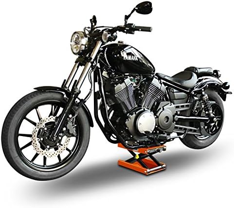 ConStands - Motorrad-Hebebühne für Chopper/Custombike Hydraulisch Sicherung Orange CB58511