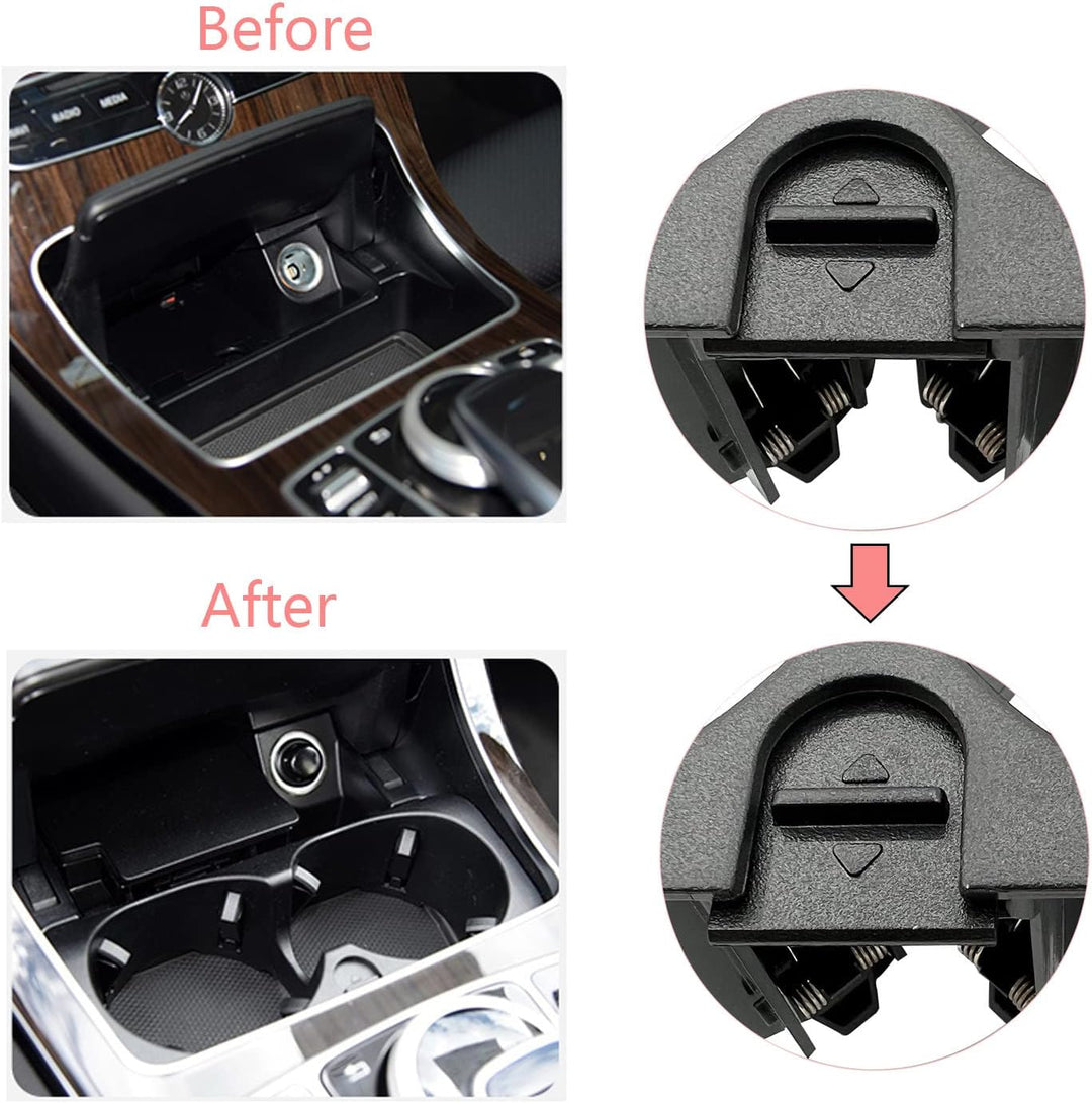 NICAVKIT Mittelkonsolen Getränkehalter W205, Mittelkonsole Becherhalter für W213, Cup Holder für Mer