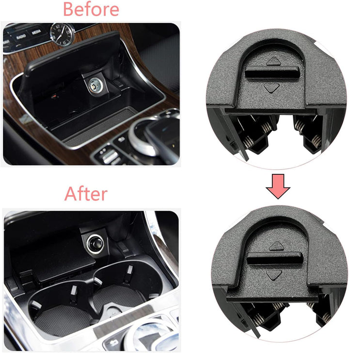 NICAVKIT Mittelkonsolen Getränkehalter W205, Mittelkonsole Becherhalter für W213, Cup Holder für Mer