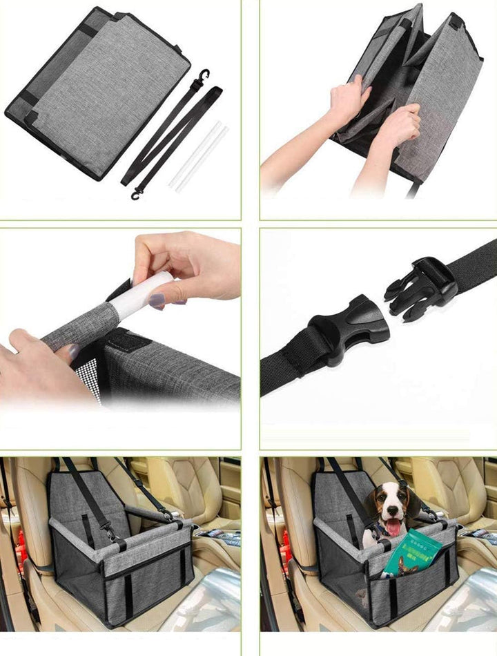 GUOYI Neu Wasserdicht Atmungsaktiv Haustier-Auto-Matte Sicherheit Haustier Auto Booster Waschbar Tra
