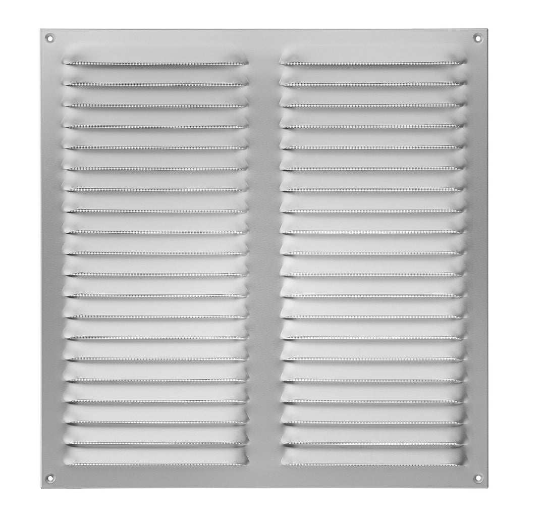 Upmann Wetterschutzgitter Alu eloxiert mit Fliegenschutz, 400 x 400 mm, 1 Stück, 54606