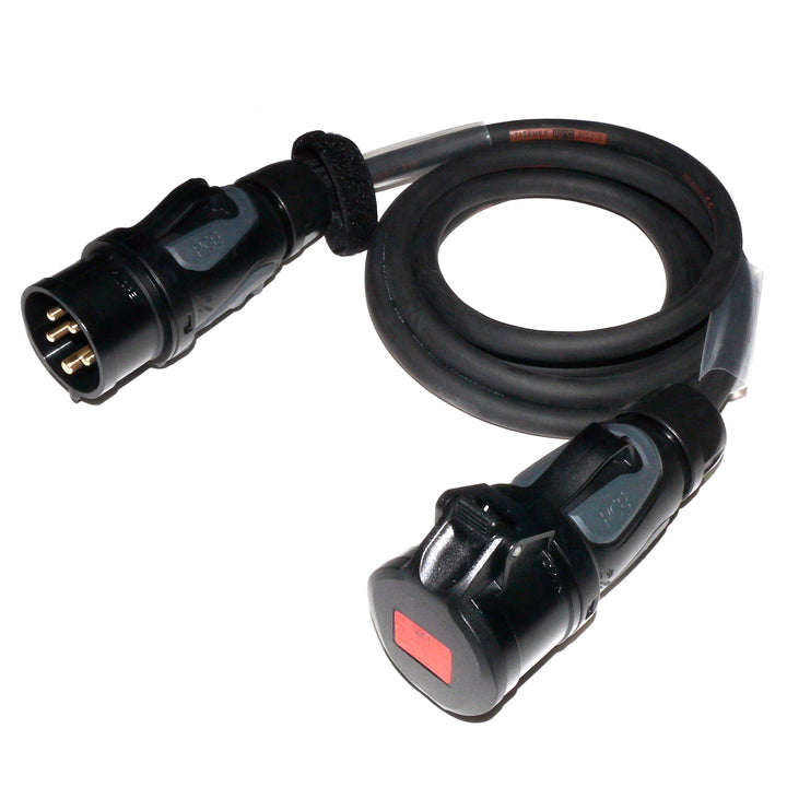 CEE Starkstromkabel (1,5m-50m) 16A Verlängerungskabel Titanex H07RN-F 5x2,5mm² mit schwarzem PCE Gri