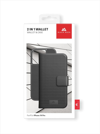 Black Rock - Hülle 360 Grad Klapphülle 2-In-1 Wallet Passend für Apple iPhone 14 Pro I Handyhülle, M
