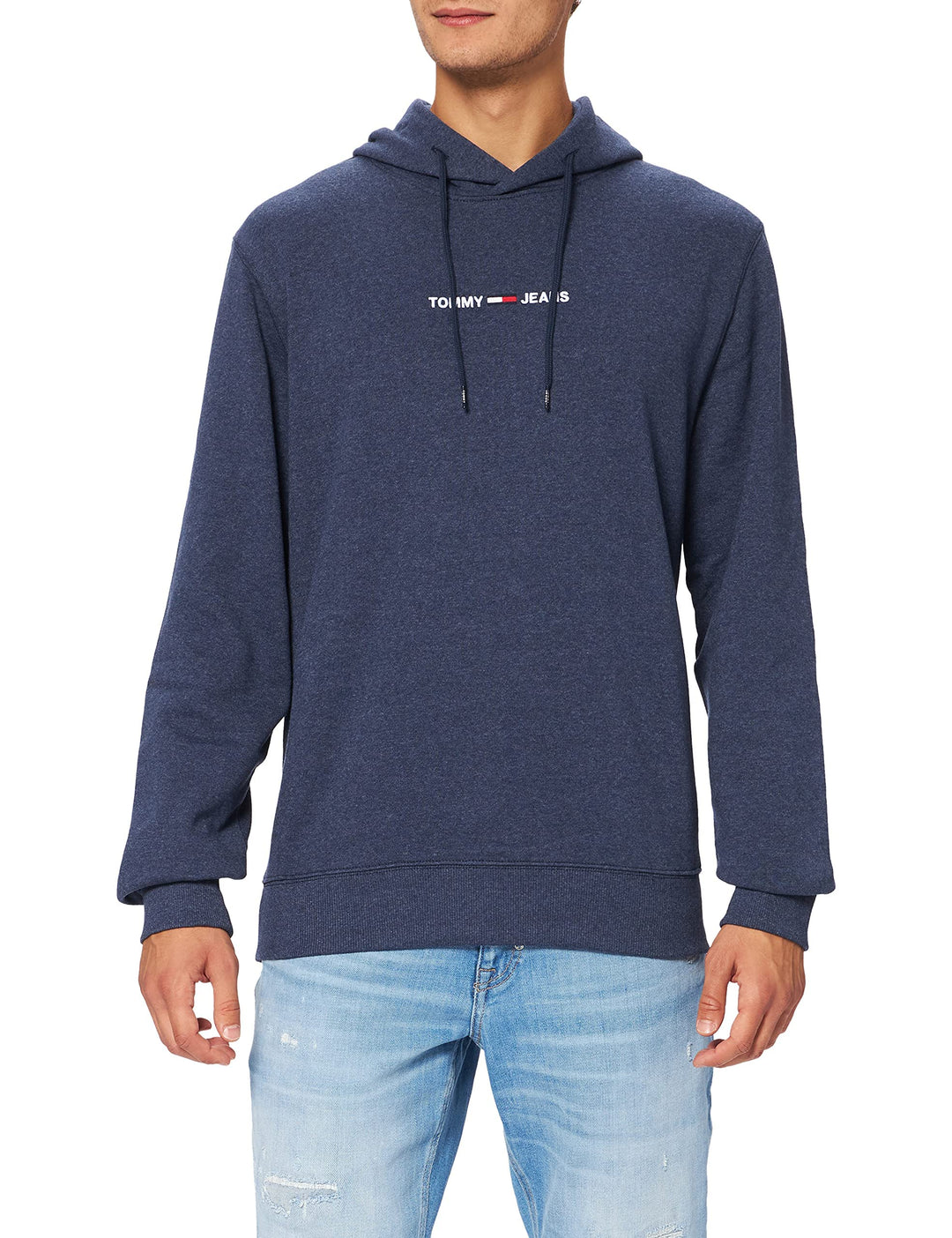 Tommy Jeans Herren TJM Straight Logo Hoodie Skate-Kapuzenpullover XS Marineblau (Twilight Navy), XS