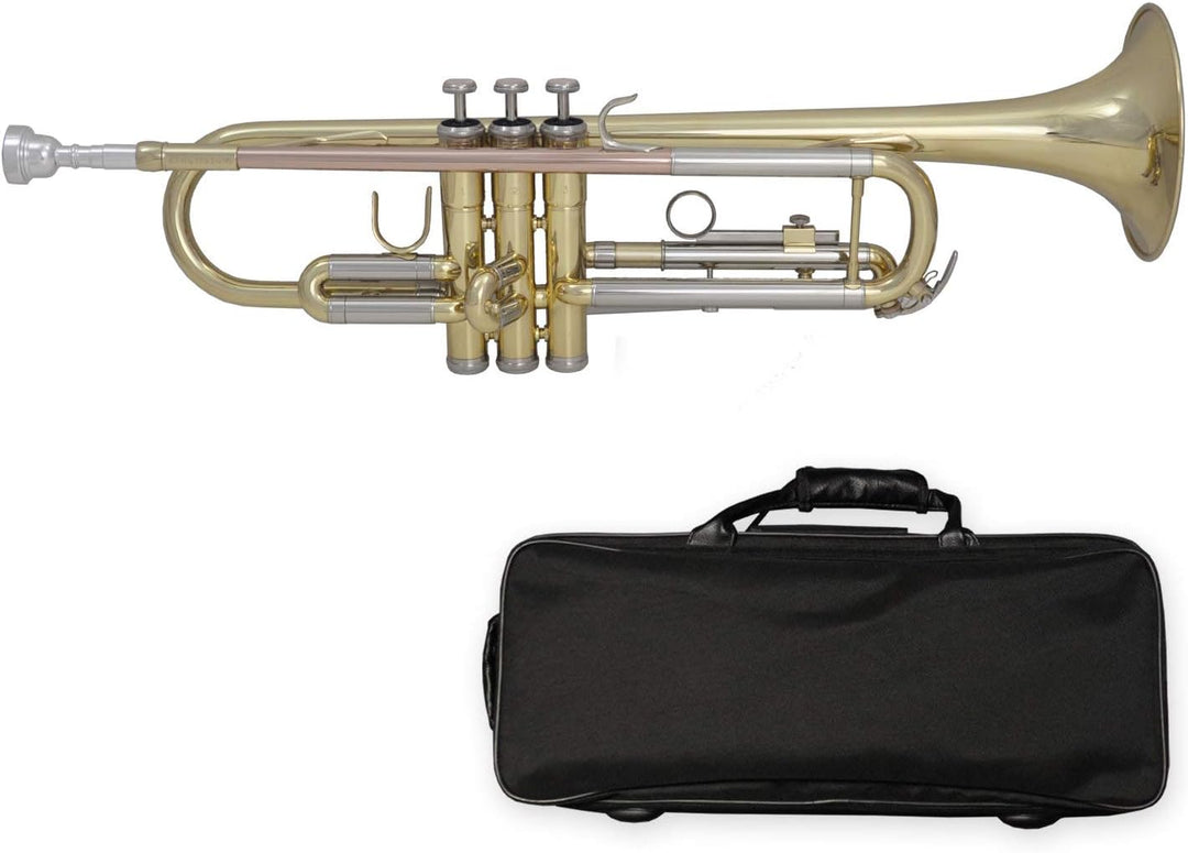 Tuyama® TTR-171 B-Trompete aus Messing - komplett mit Mundstück, Koffer und Zubehör