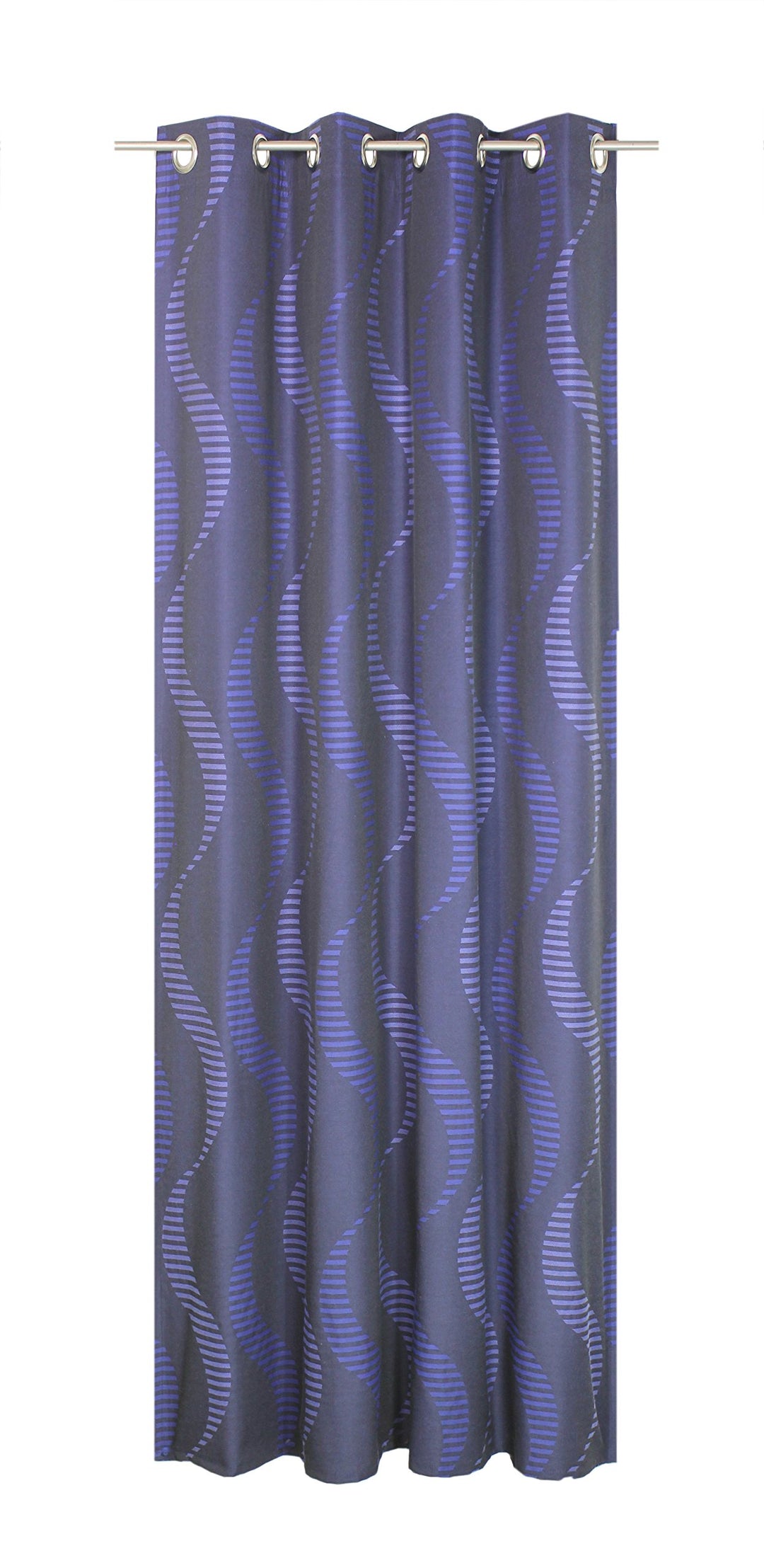 Wirth Fertigschal Lupara mit Ösen, Polyester, Blau, 255 x 132 cm Blau 255 x 132 cm, Blau 255 x 132 c