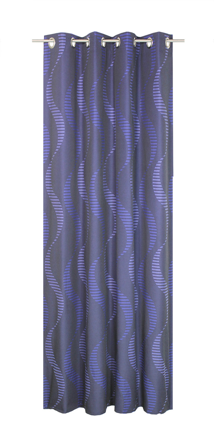 Wirth Fertigschal Lupara mit Ösen, Polyester, Blau, 255 x 132 cm Blau 255 x 132 cm, Blau 255 x 132 c
