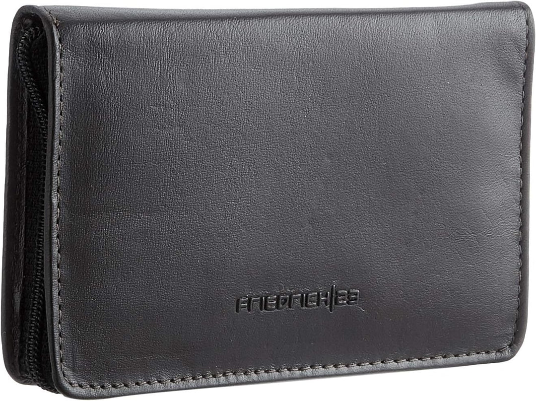 Friedrich|23, Maniküre-Set, 8 x 12 x 2 cm, 6-teilig, Leder, Etui mit Reissverschluss, Dunkelbraun, 7