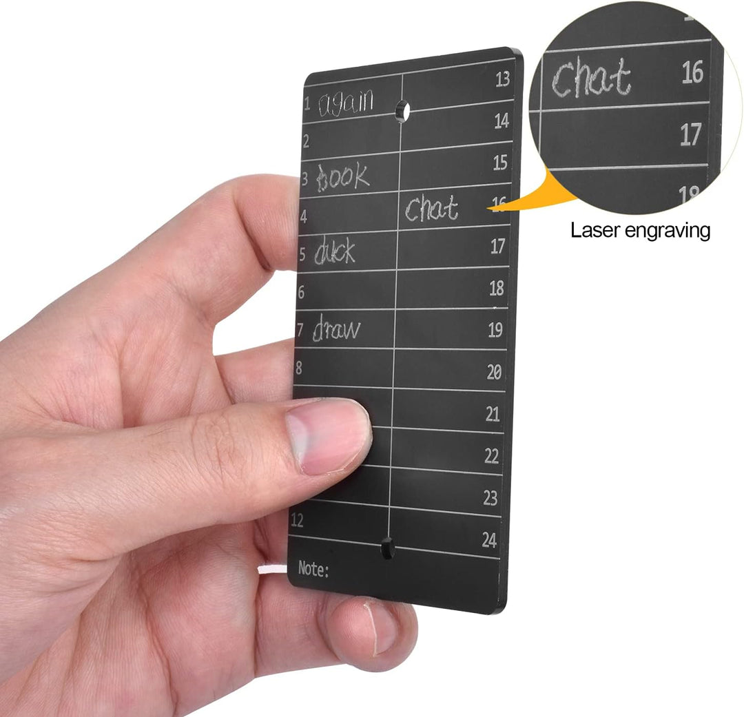 Crypto Seed Storage, Bitcoin Wallet, Cold Wallet Backup - BIP39 12 oder 24 Wörter Recovery Phrase Ba