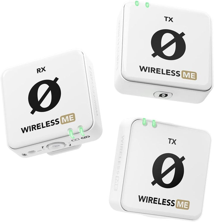 Rode Wireless ME Dual Mikrofon-Funksystem Weiss + 2x Lavalier GO Weiss + 2x Keepdrum Fell-Windschutz