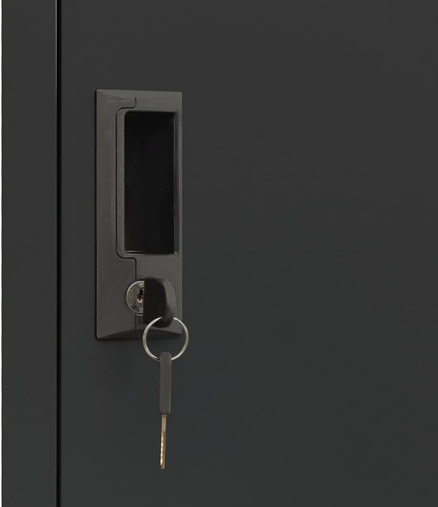 vidaXL Schliessfachschrank Spind Schrank Umkleideschrank Metallschrank Fächerschrank Aktenschrank Bü