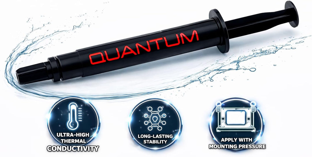 Quantum Wärmeleitpaste 4g | High Performance Thermal Paste für CPU GPU Laptop | für PS5 &amp; Overclocki