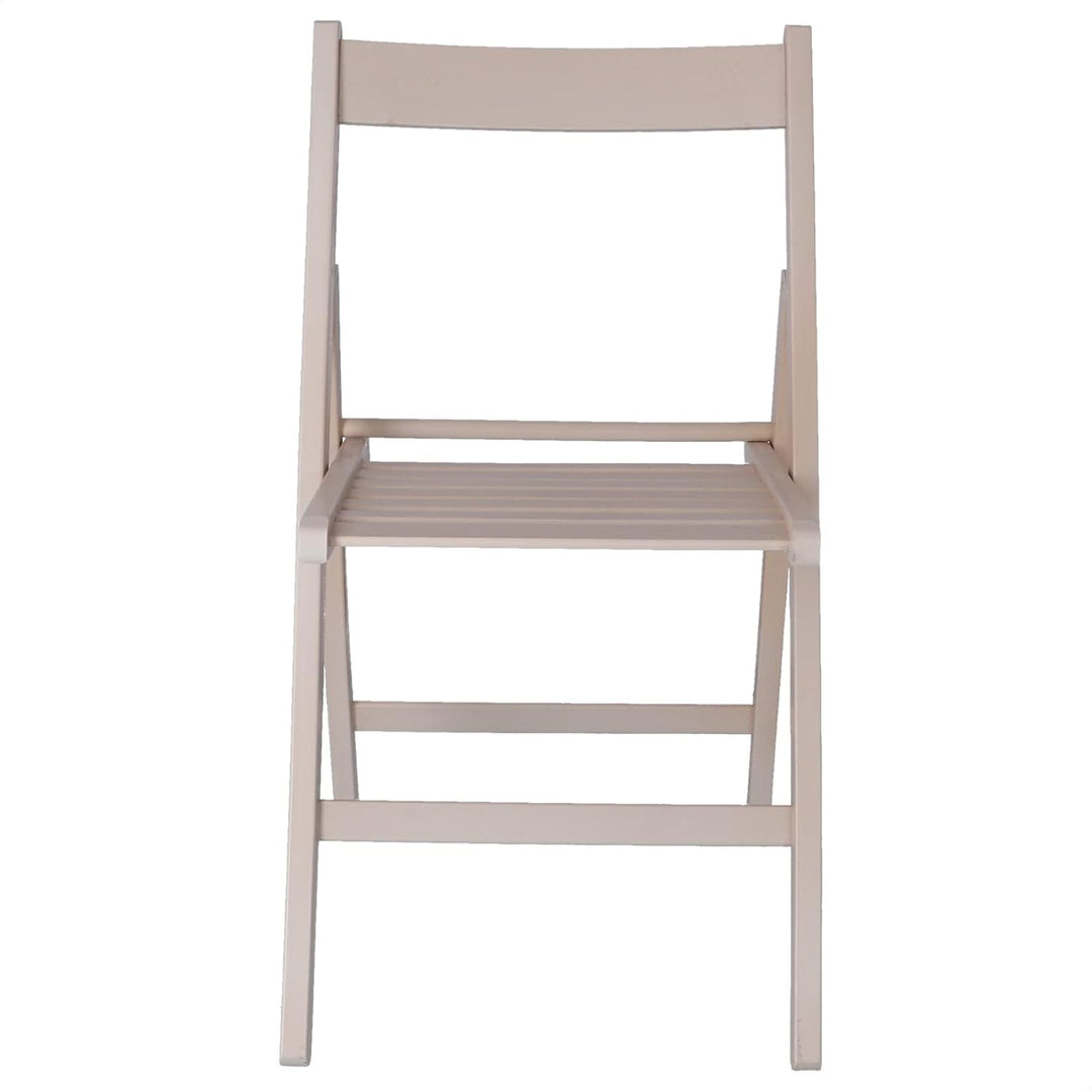 Mueblear 19016 Klappstuhl aus Holz, 43 x 46 x 79 cm weiss, Weiss